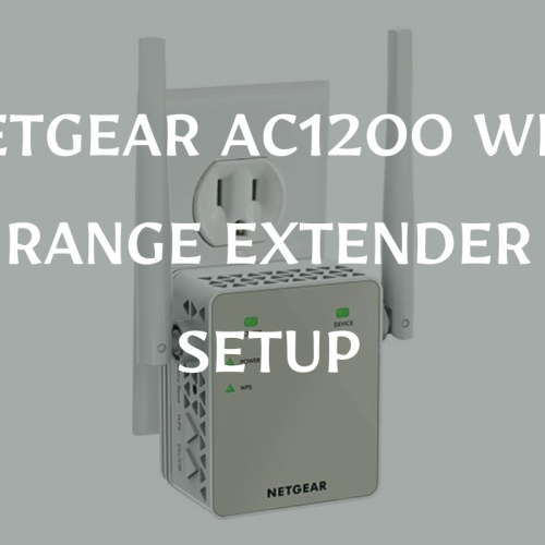 Netgear AC1200 WiFi Range Extender Setup